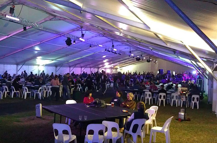 Cycling Event Food Hall 25m x 85m Marquee