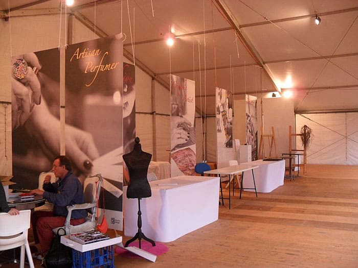 Pavilion Marquee as an Artisans creative space