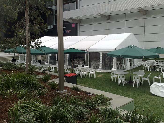 Writers Festival Marquee and furniture